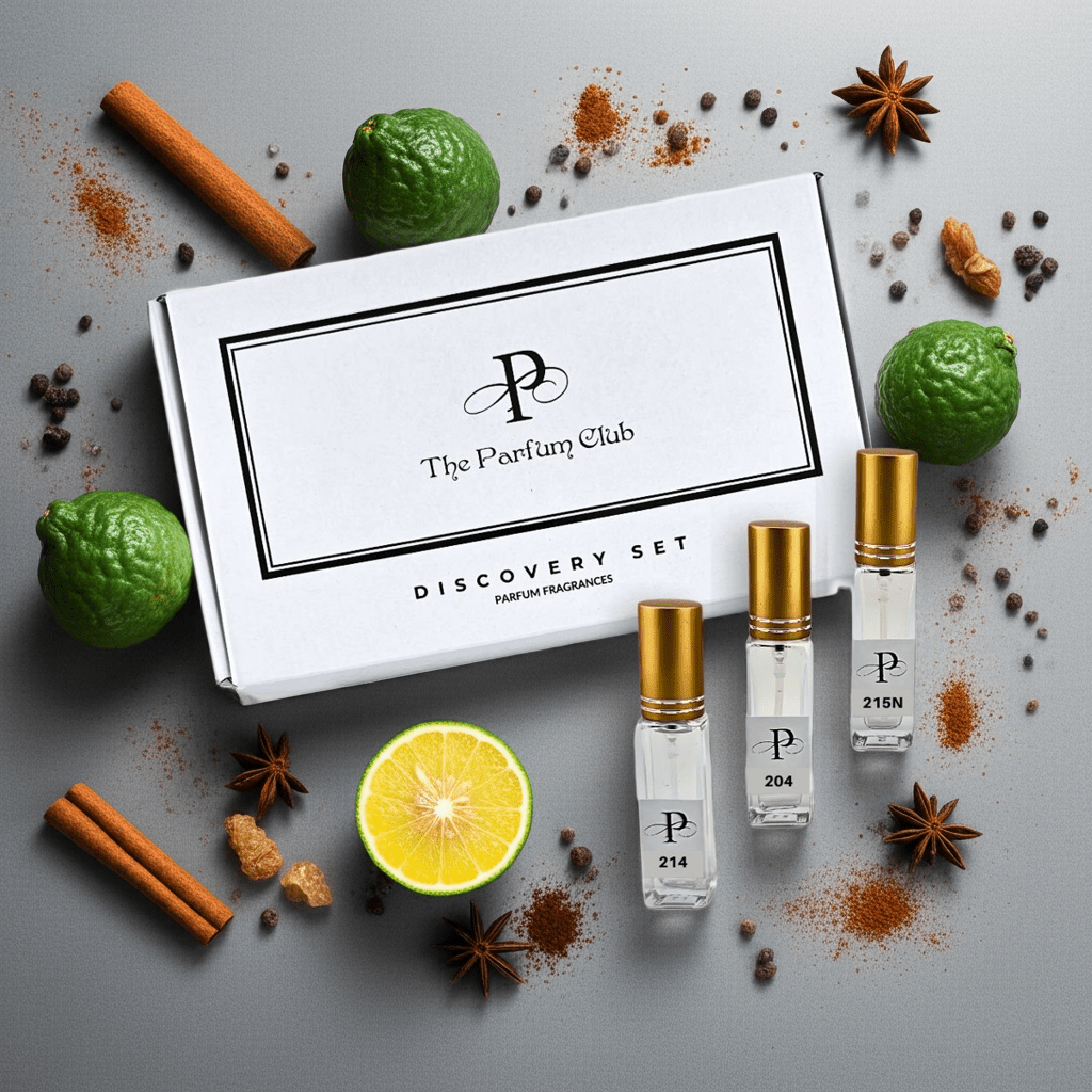 Discovery Set of 3 Masculine Bestsellers - No. 204, No. 214, No. 215N - The Parfum Club - Perfume