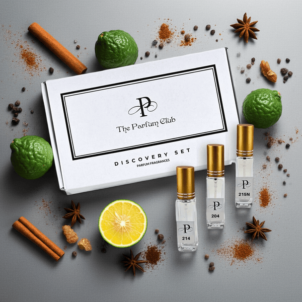 Discovery Set of 3 Masculine Bestsellers - No. 204, No. 214, No. 215N - The Parfum Club - Perfume